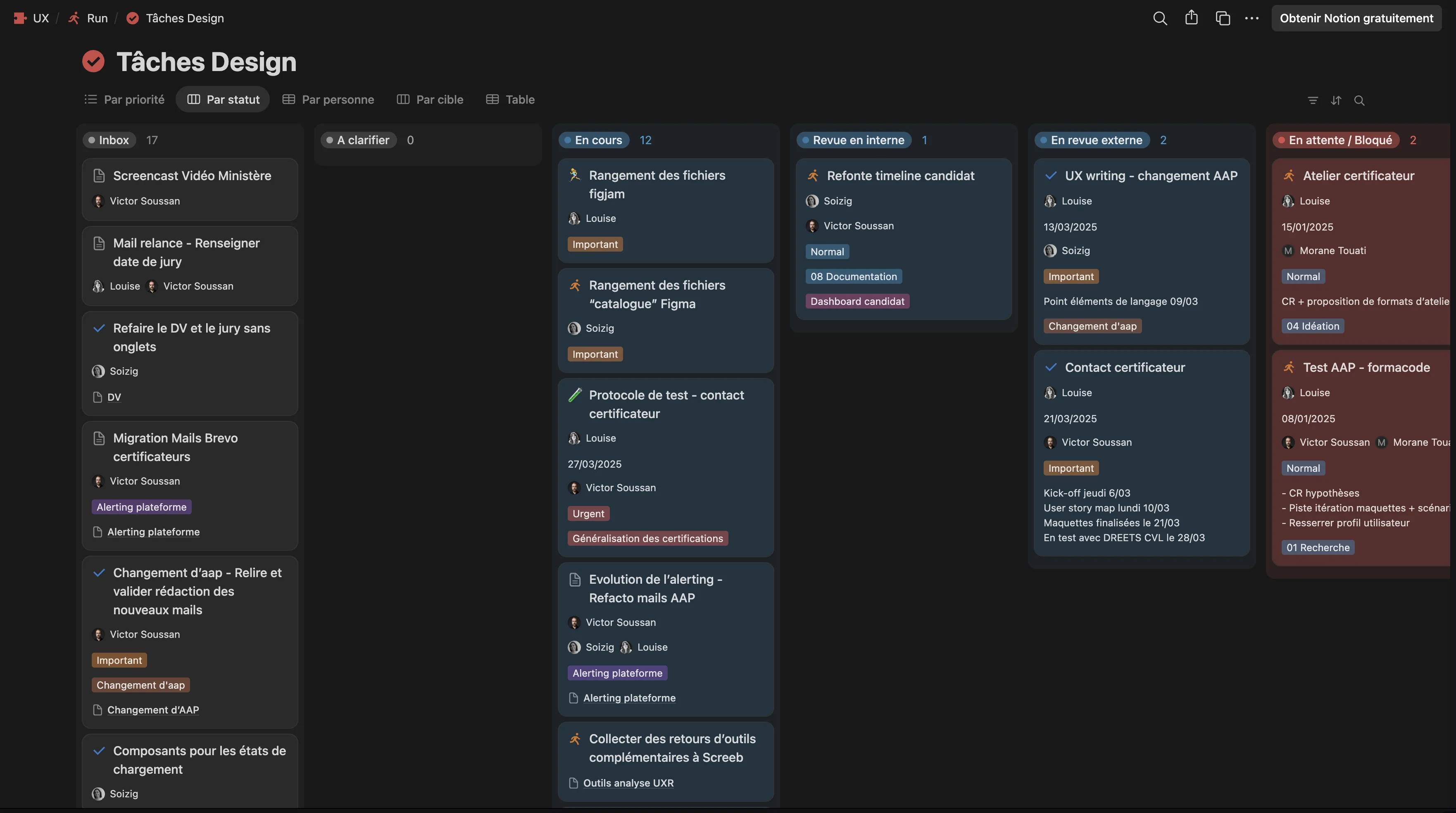 Kanban Board - Task Status Tracking